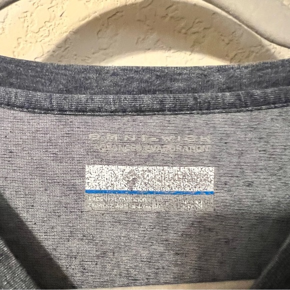 Columbia Men’s Heathered Blue Grey Tshirt - Picture 4 of 5